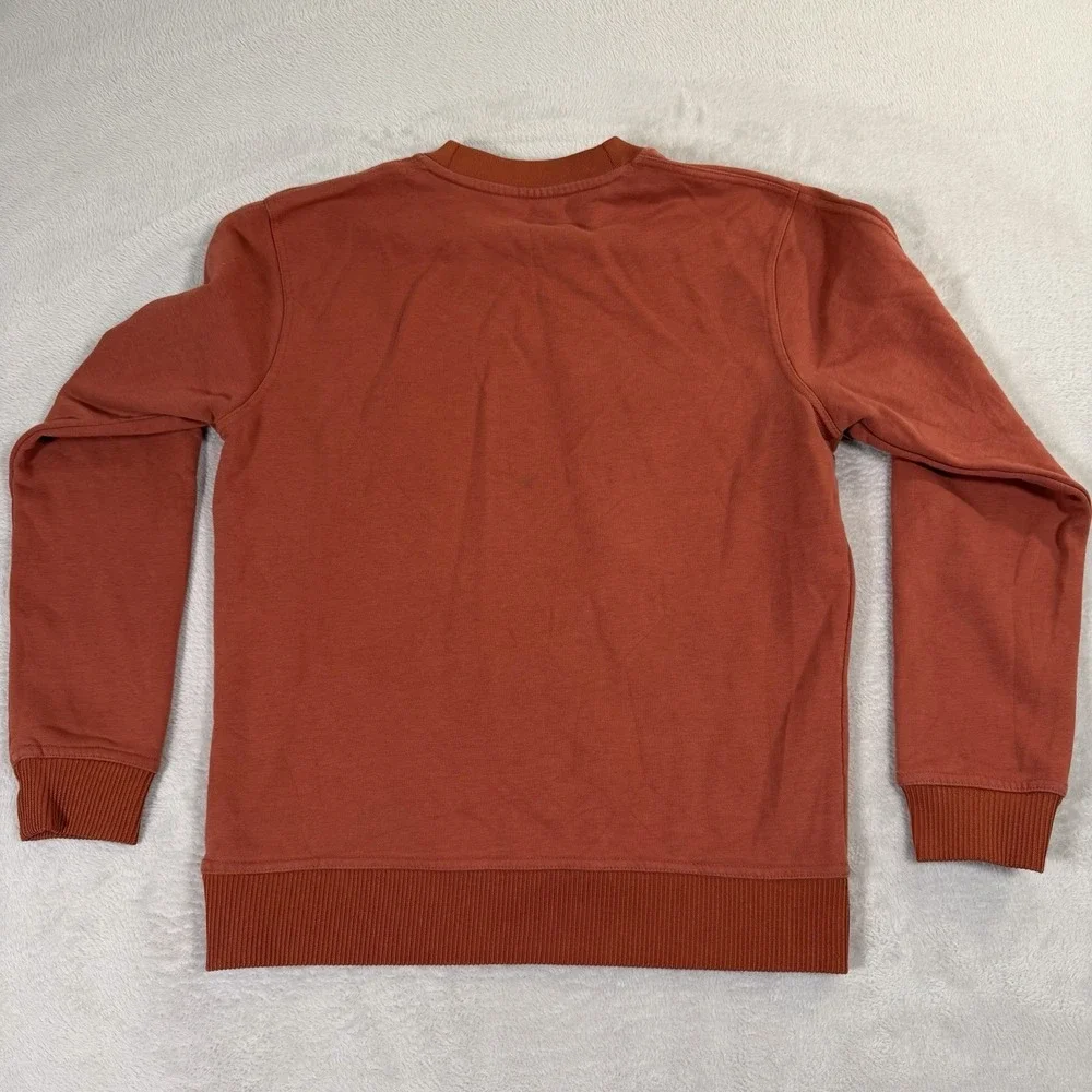 Scotch & Soda Men's‎ Medium Amsterdam Art Graphic Crewneck Sweatshirt Rust Red